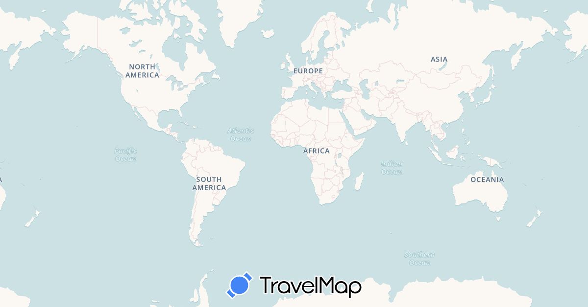 TravelMap itinerary: driving, hiking, electric vehicle in Austria, Switzerland, Germany, Spain, France, Portugal (Europe)